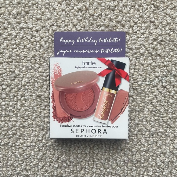 NEW Tarte - Sephora Deluxe Set Birthday Gift Blush And Lip Paint Exclusive - Picture 1 of 1